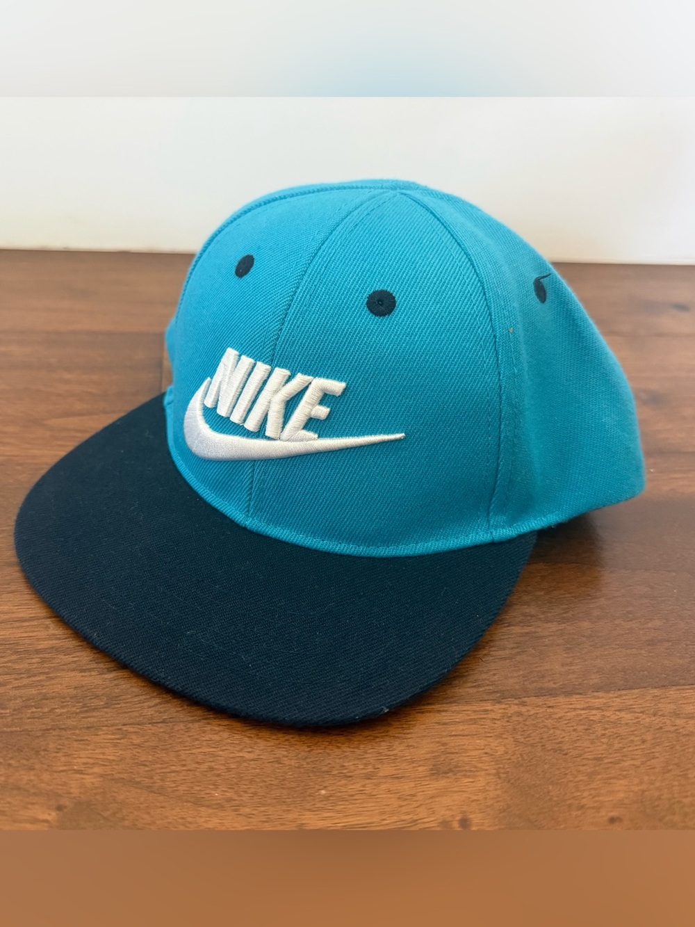 Nike Kids True Limitless Snapback Hat Blue Navy Flat Brim Cap Size 4-7
